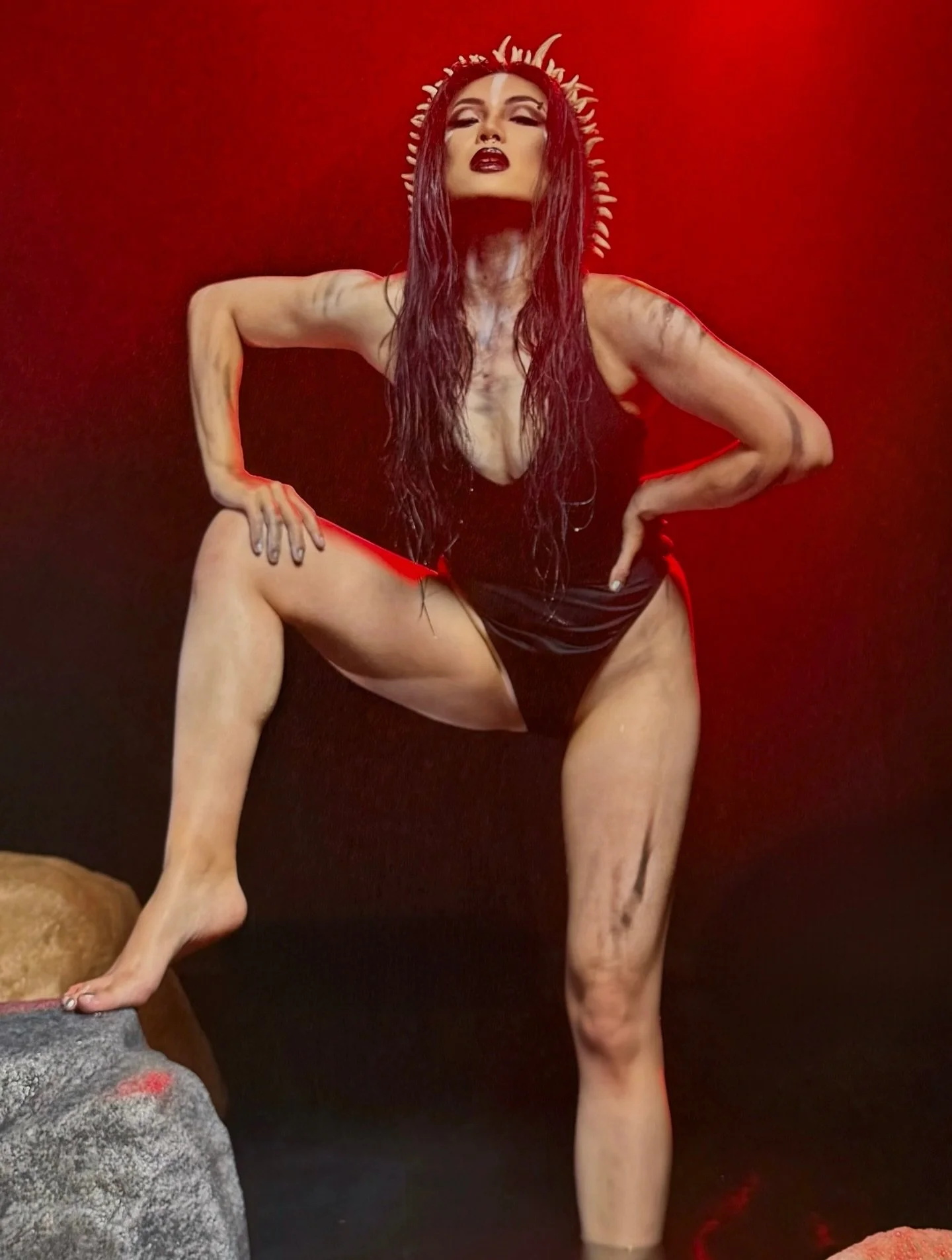 🏴&zwj;☠️ Behind the scenes on set of &ldquo;Pirates of the Caribbean&rdquo; today! Filming wraps tomorrow night &amp; the new single &amp; video drop 3/13. 🖤 

This marks my final release of non-original music for now, as I shift focus to NANOWAR. 