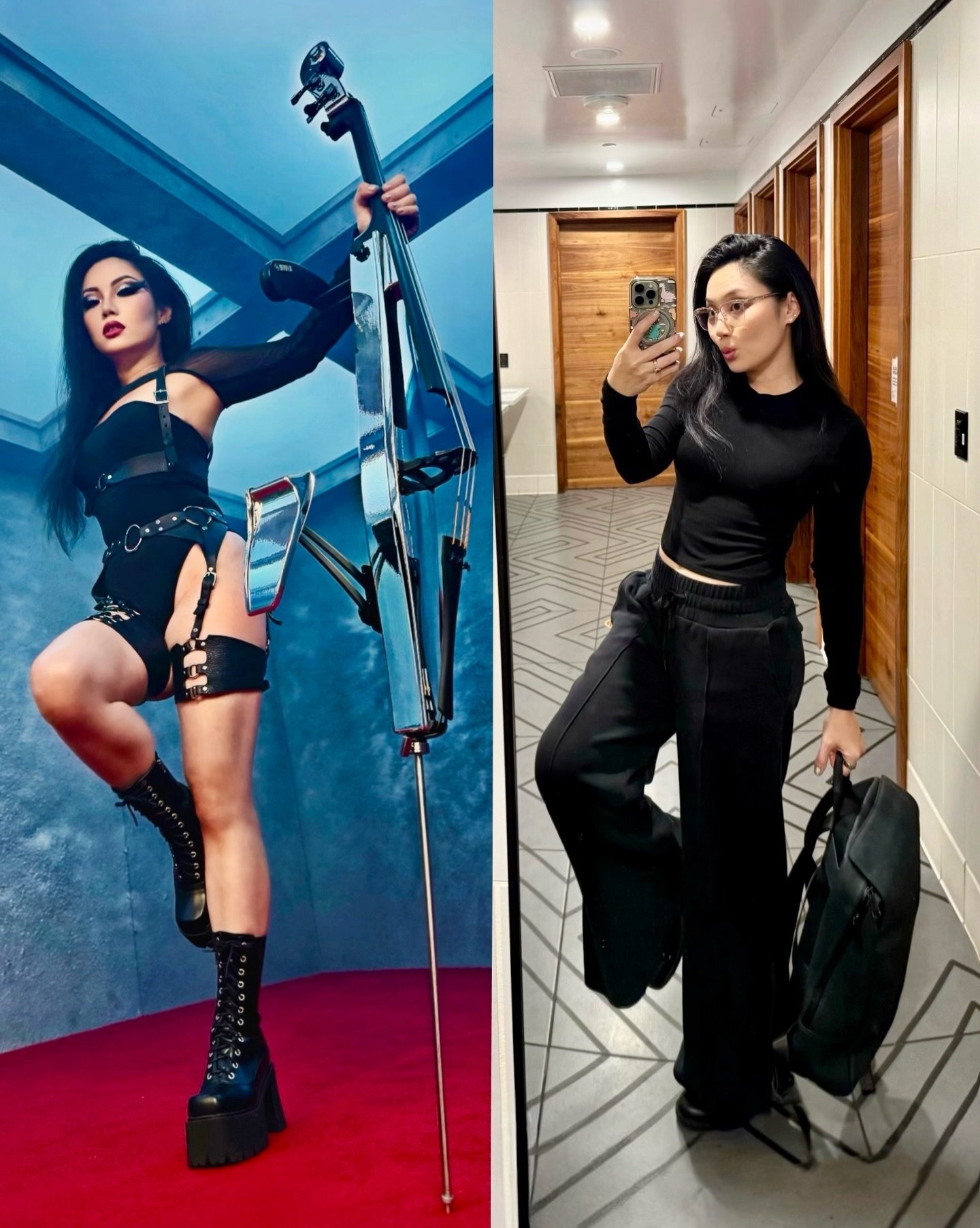 IG vs REALITY 😬 What a difference 12 hours makes! 

Last night: Wrapped filming my new Metal version of &ldquo;Pirates of the Caribbean&rdquo; (dropping March 13! ⚔️🔥)

Now: At LAX ✈️ about to jet off for 2 weeks in France with @evilfredos, then a 