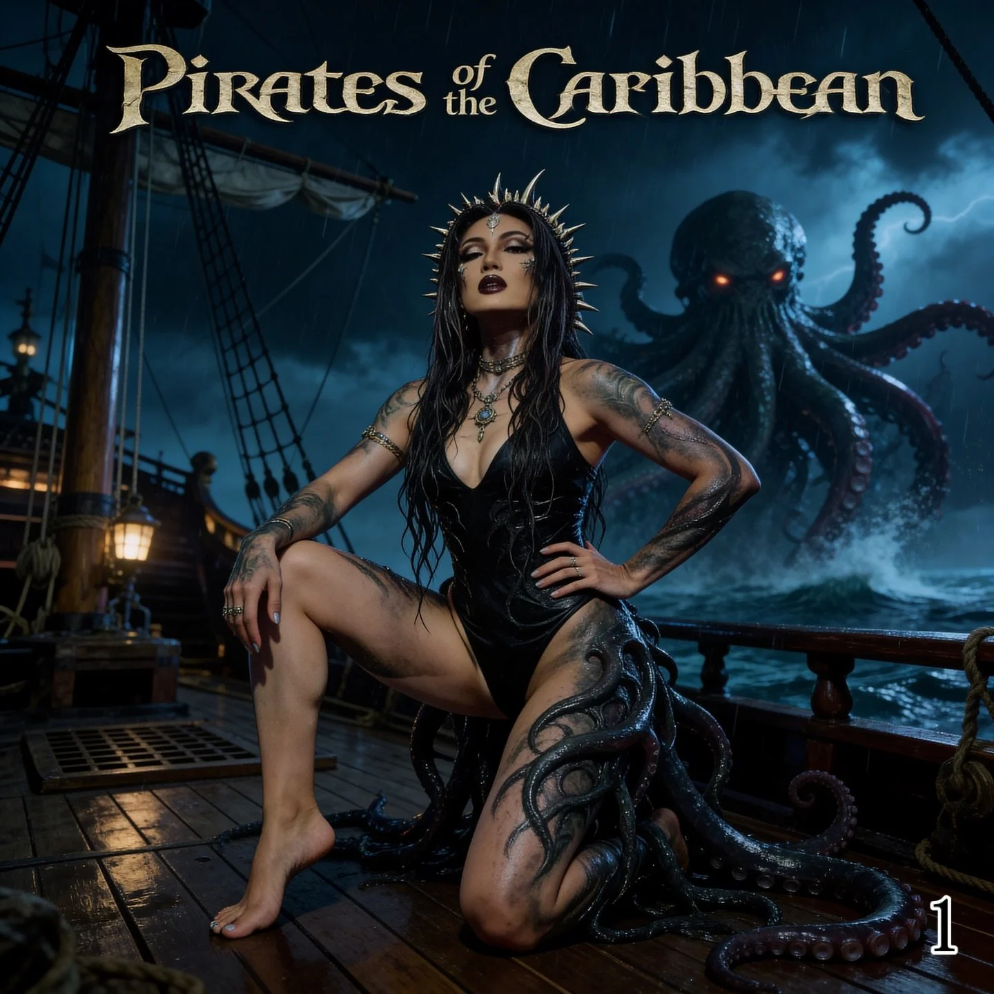 Help me pick a cover concept! 1-5 &mdash; which do you like best? Pirates of the Caribbean out Friday the 13th of March 🏴&zwj;☠️ 
Vote below! 👇

#PiratesOfTheCaribbean #CoverReveal #TinaGuo