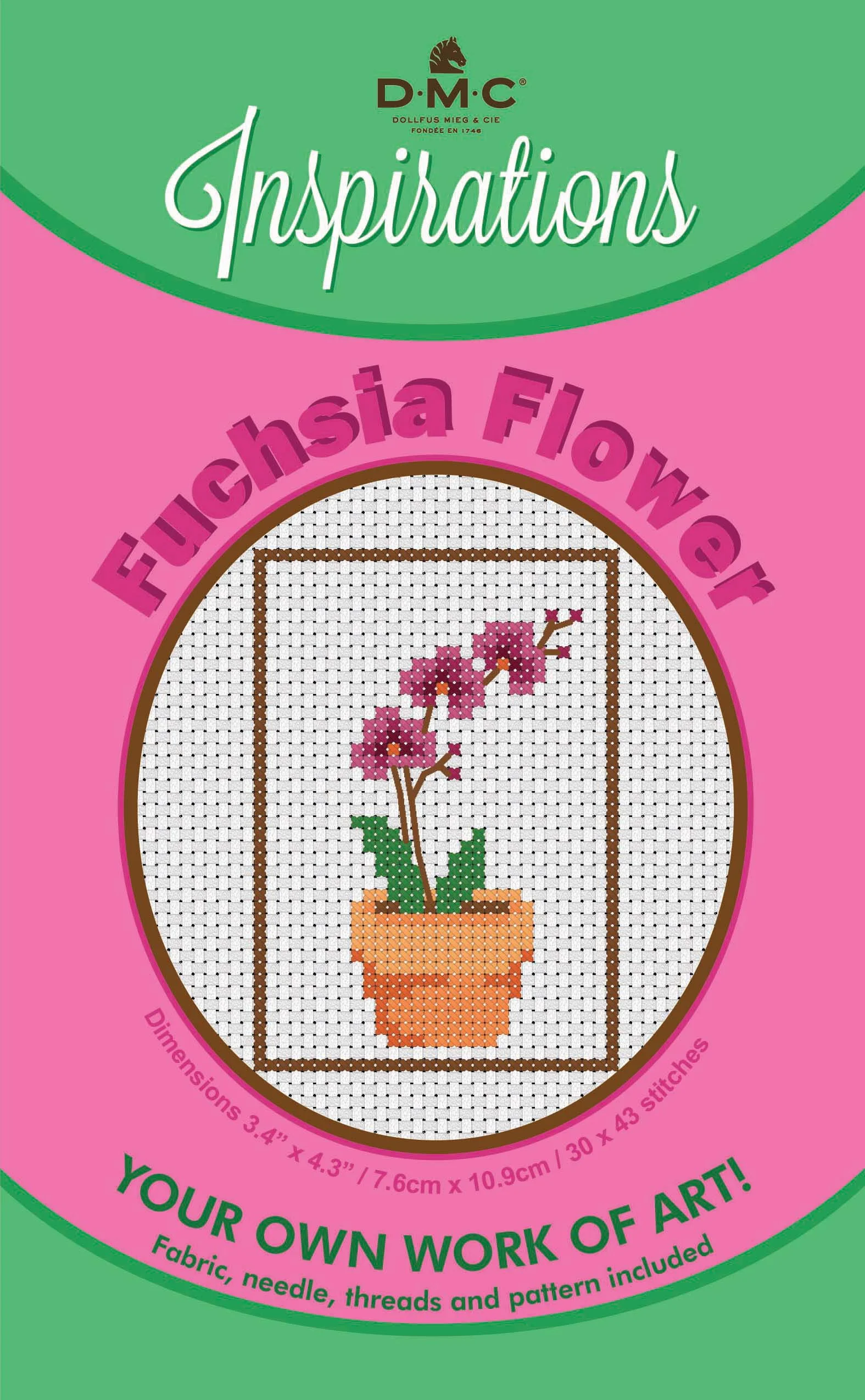 LK-350 FUCHSIA FLOWER POT