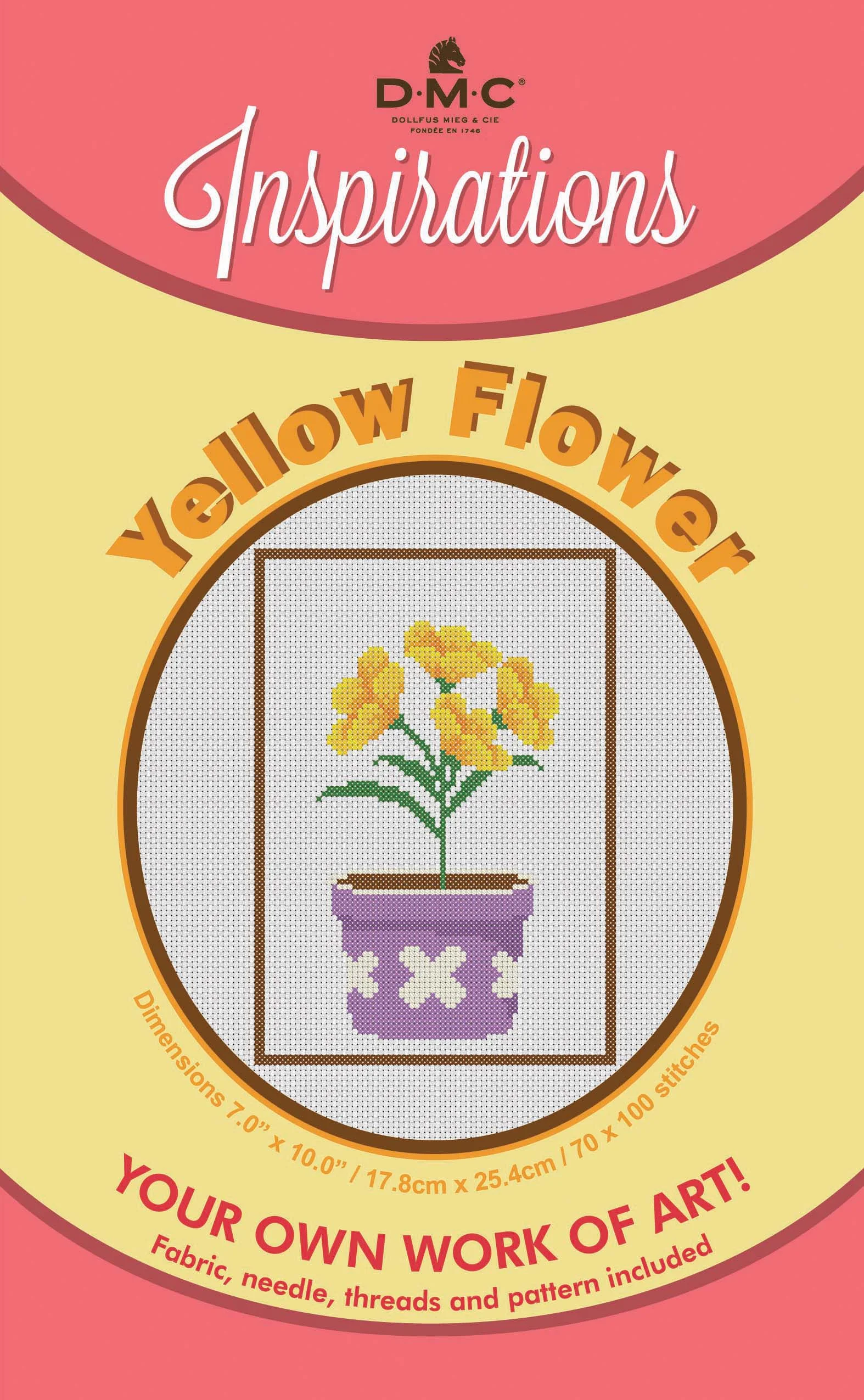 LK-348 YELLOW FLOWER POT
