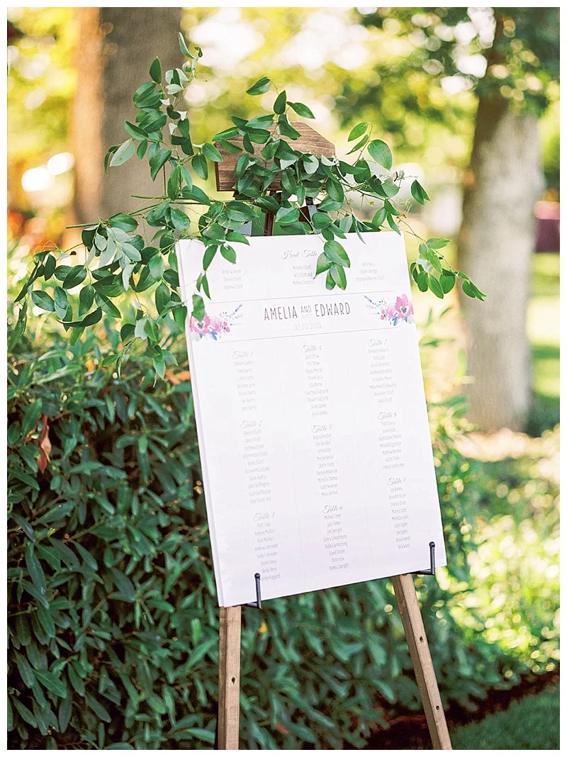Wedding Flowers Oregon Sign Details
