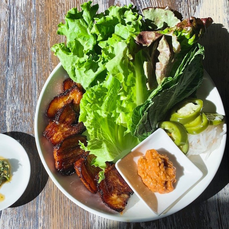 Pork Belly Lettuce Wraps