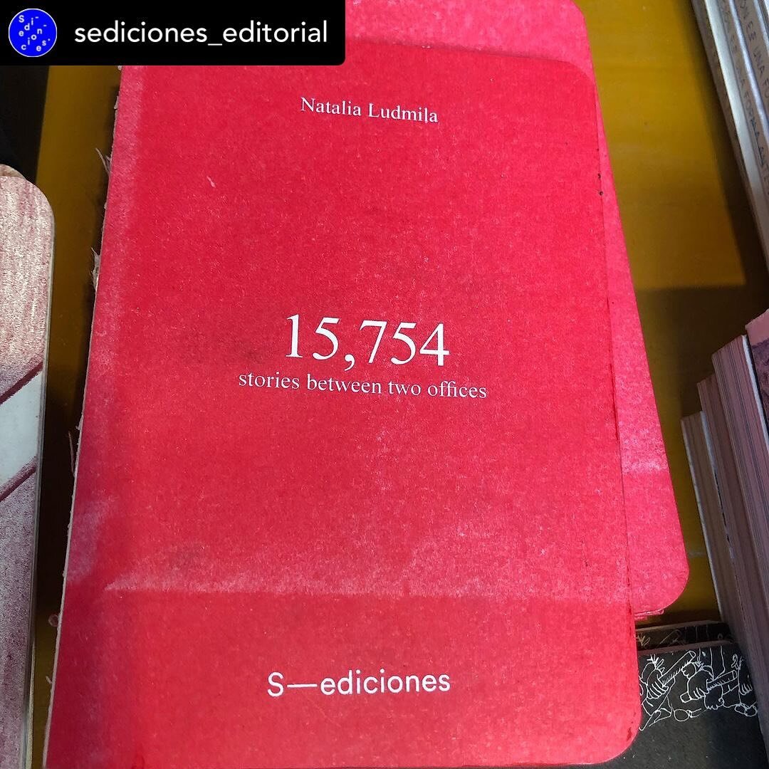 🔥 @sediciones_editorial Nuevo libro de @n_ludmila_ 15,754 con S&mdash;ediciones en @indexartbookfair 🔥