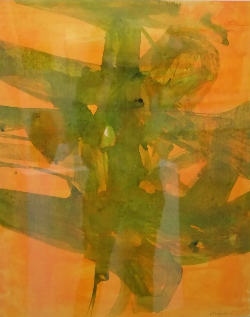 Yellow Orange Botanical shadow