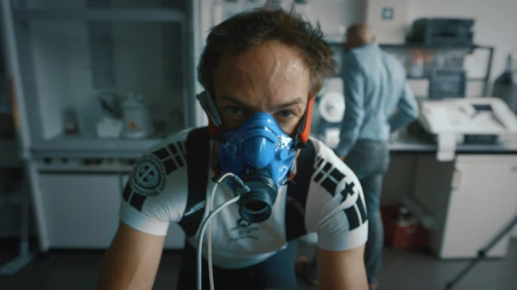 Bryan Fogel in training for the Haute Route - a grueling, week-long bicycle race in France. Photo courtesy Bryan Fogel.