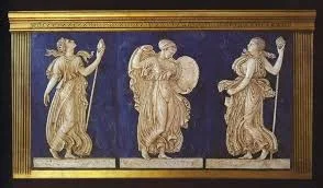 In Greek mythology, maenads were the female followers of Dionysus and the most significant members of the Thiasus, the god's retinue. Their name literally translates as "raving ones".During the orgiastic rites of Dionysus, maenads roamed the mountains and forests performing frenzied, ecstatic dances and were believed to be possessed by the god.