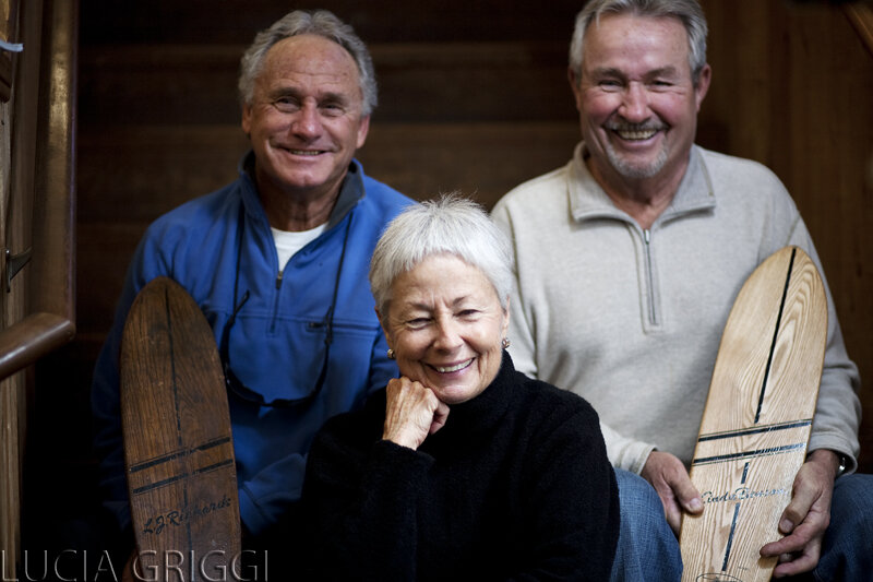 Linda Benson with Don Hansen and LJ Richards.