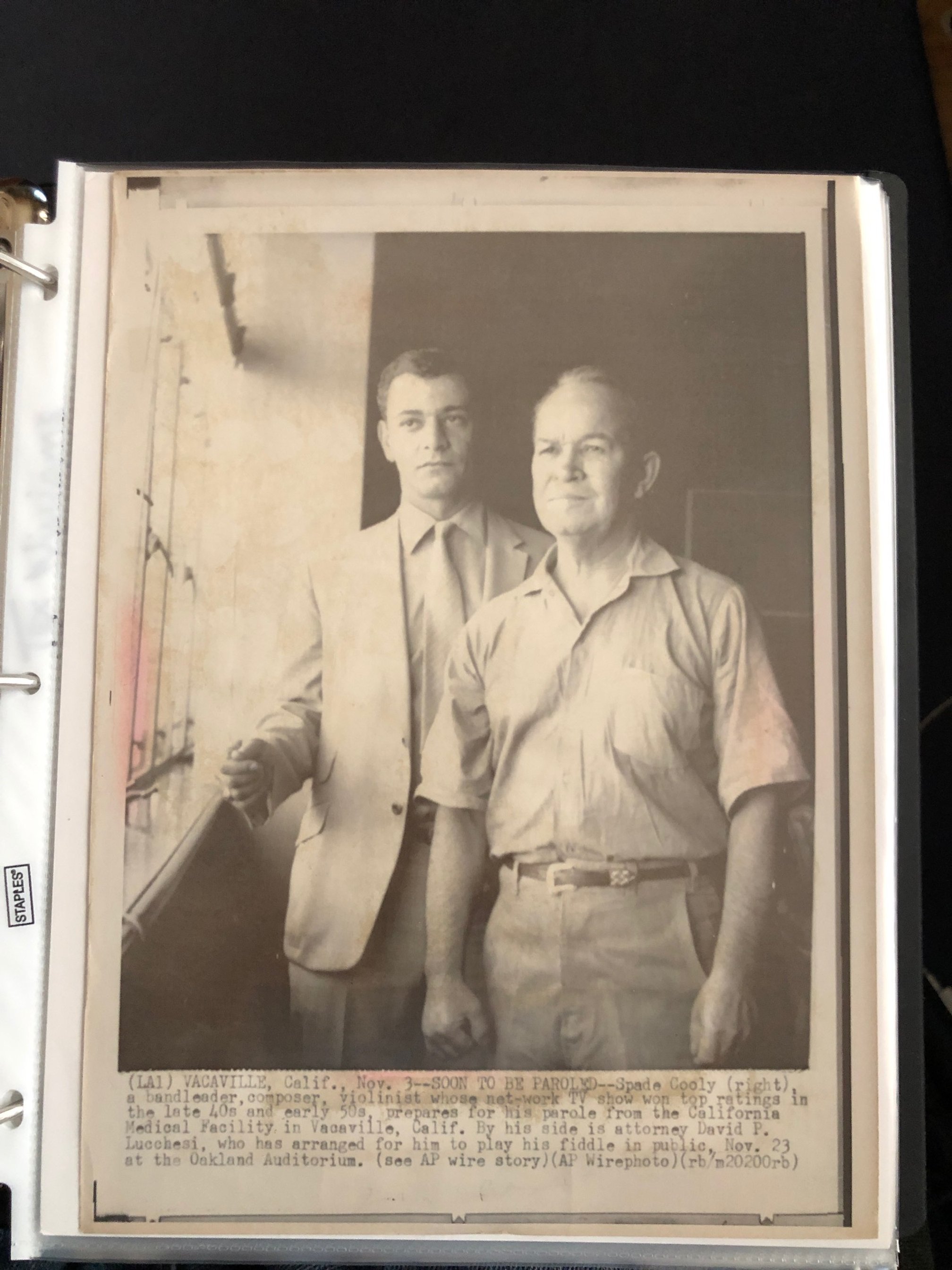 SPADE COOLEY IN VACAVILLE PRISON