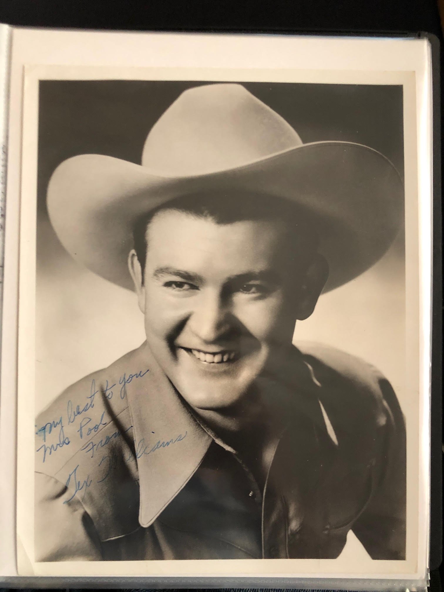 Lynch Collection - Tex Williams signed Mrs Poole  - 5-21-2022.jpg