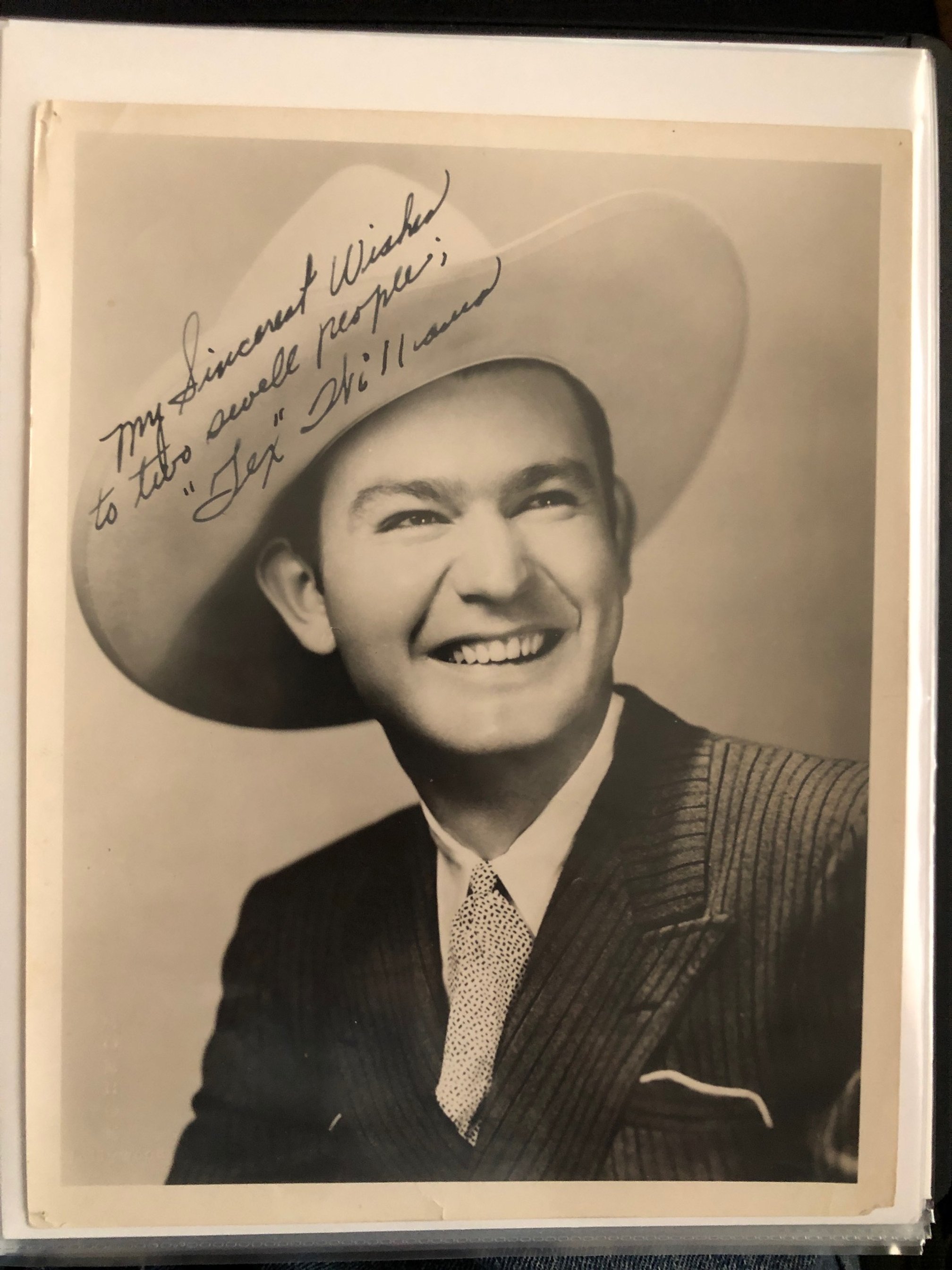 Lynch Collection - Tex Williams signed two swell people  - image9 5-21-2022.jpeg