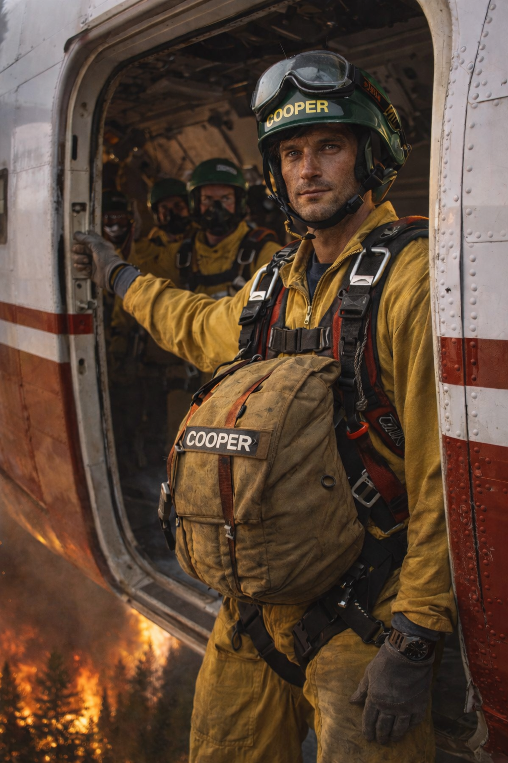 Malibu Fire - Cooper as hot shot smoke jumper with COOPER - 1-8-2026.png