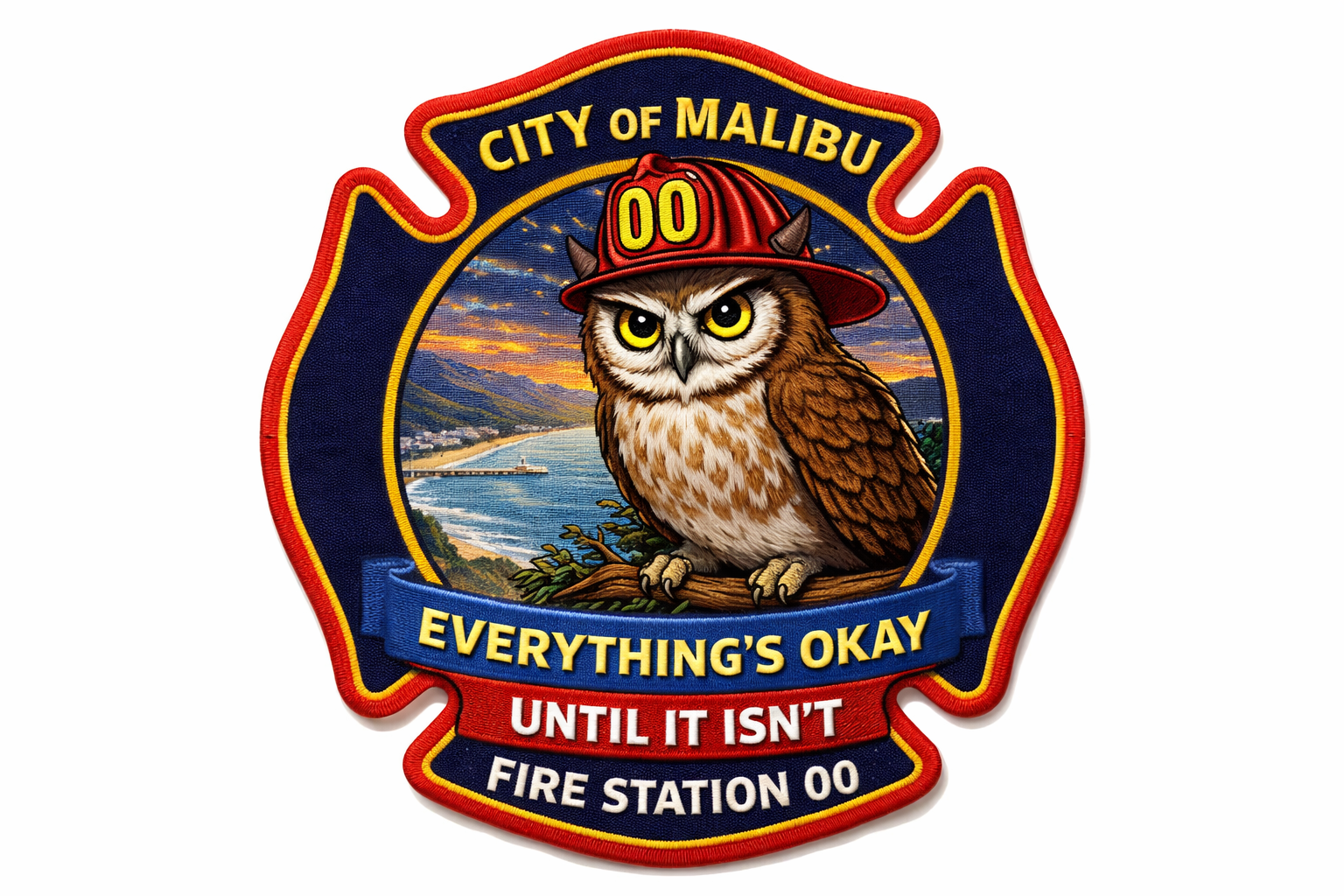 Malibu Fire - Station 00 patch with owl no surf - 1-19-2026.png