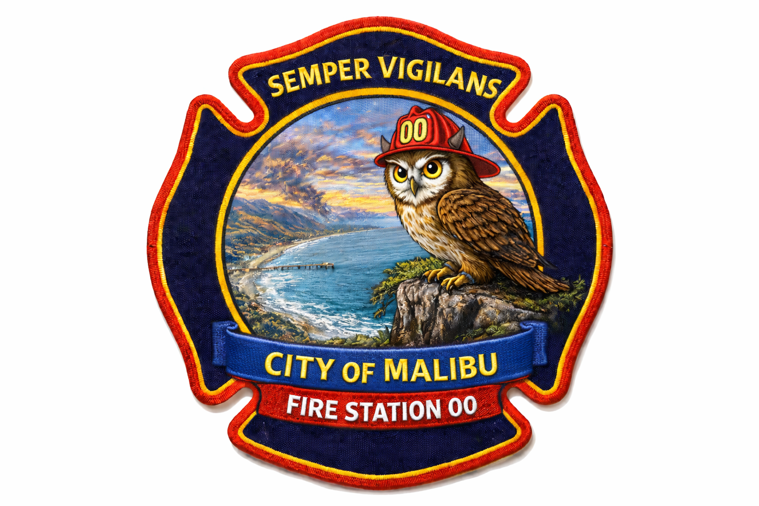 Malibu Fire - Online pitch - Station patch owl pier smoke color - 6-11-2026.png