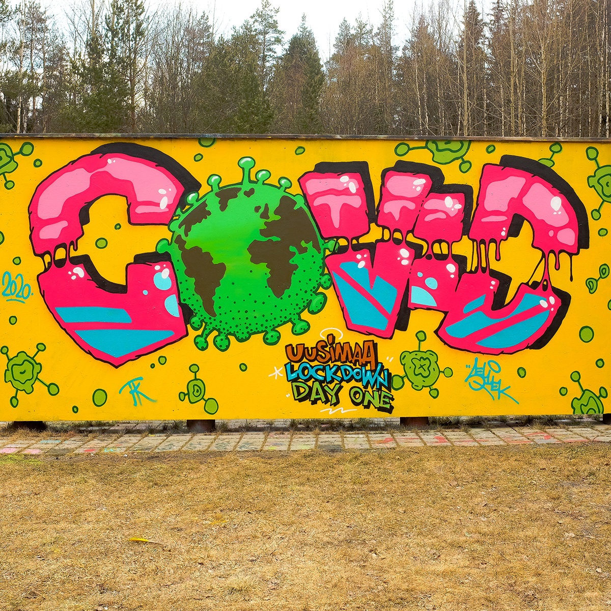 Nimetön / 12.4.2020 Kalasataman graffitiaita