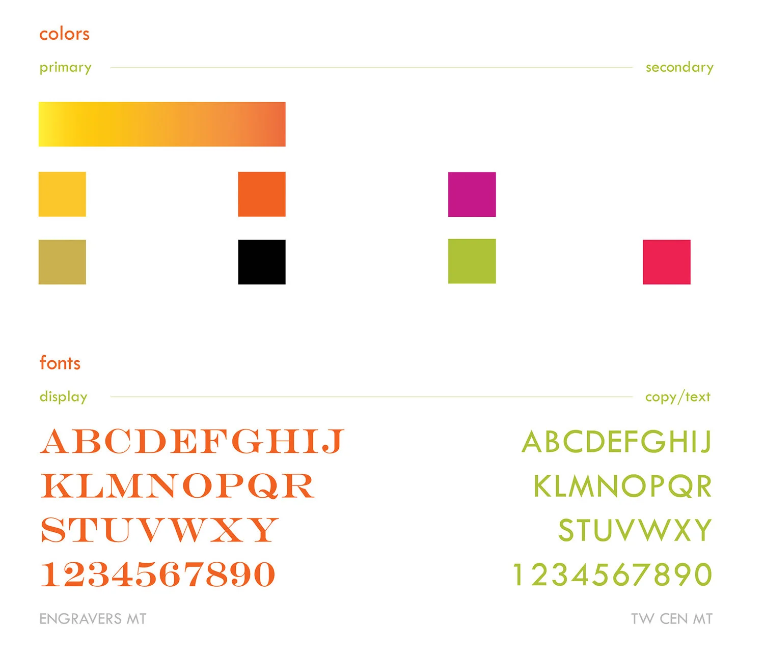 Typography Tenets, Riboli Family Wines, 2016