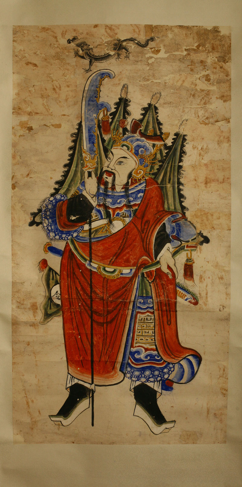 Painting of a legendary god, China, 19th century.
