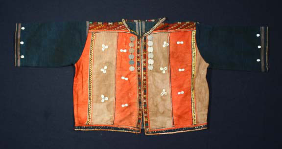 Chin cotton and wool jacket, Burma, early 20th century.