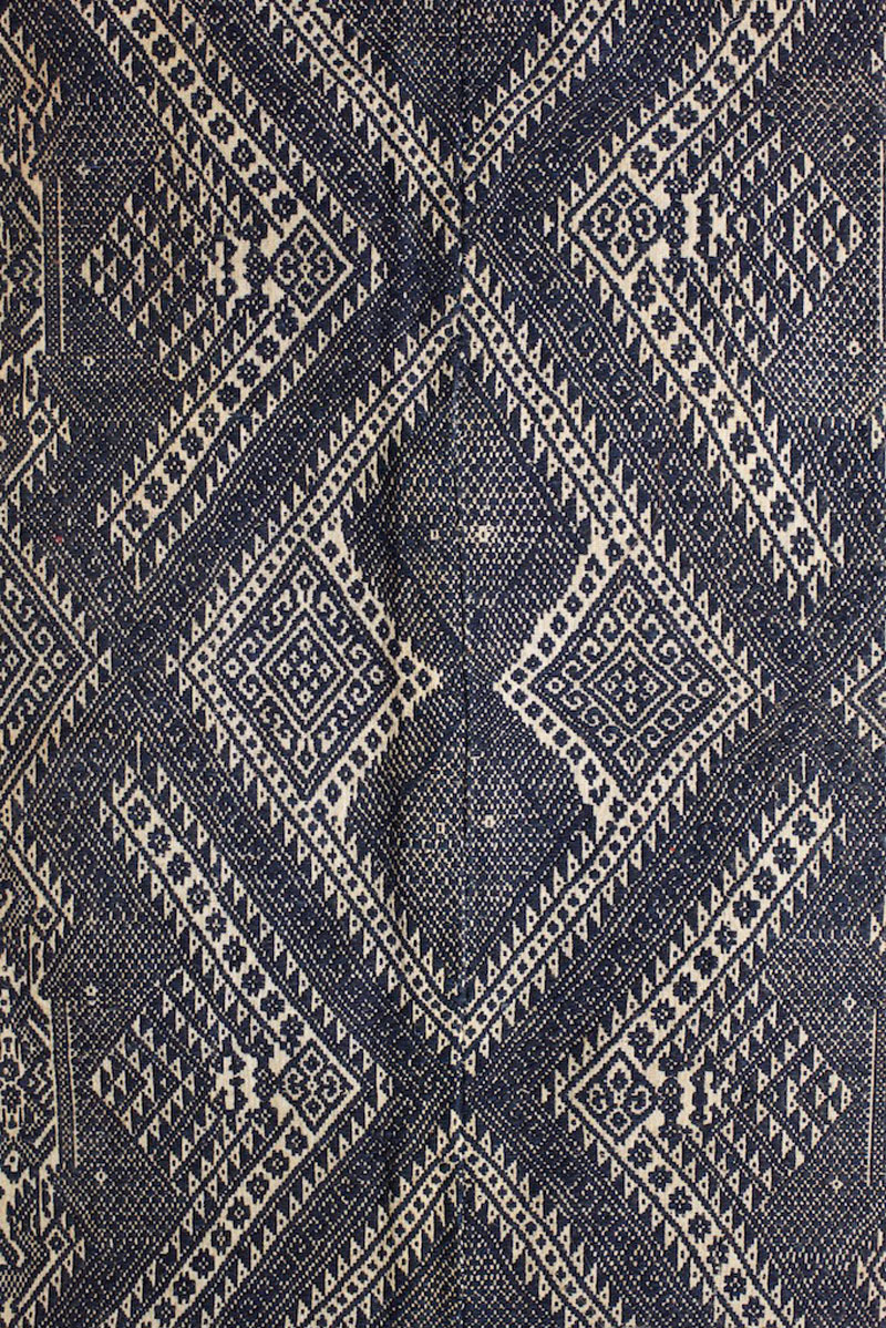 Cotton blanket or sleeping mat, border region of northern Laos and Vietnam, early 20th century, detail.