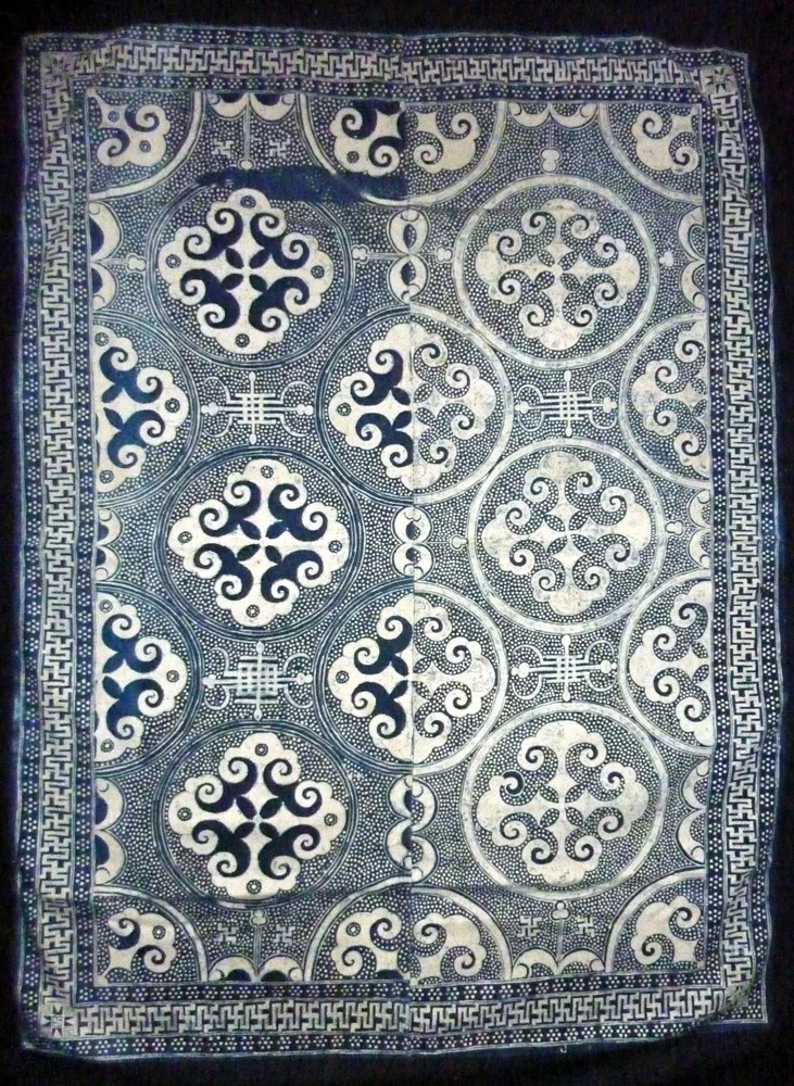 Miao cotton hanging, Guizhou, China, early 20th century.