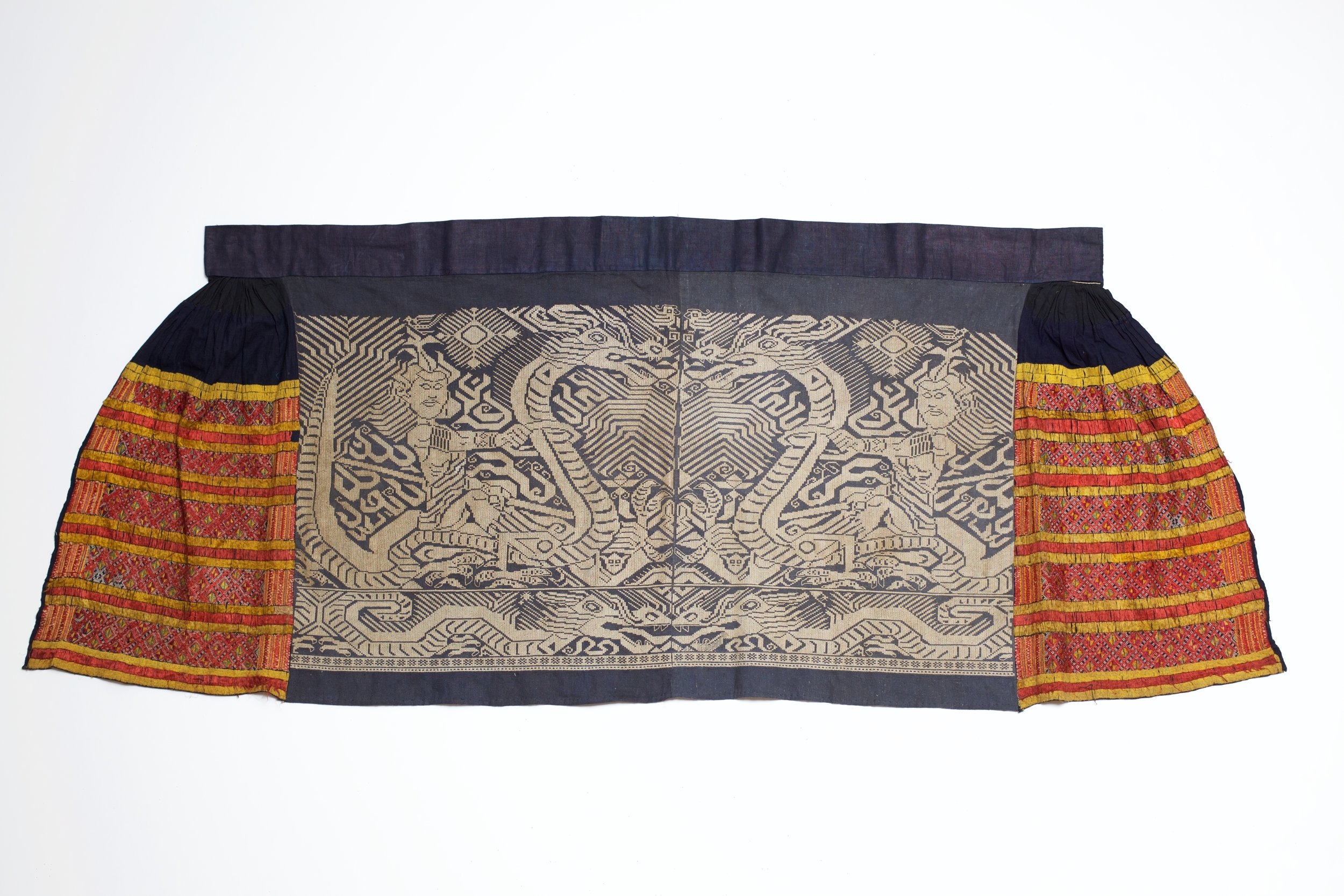 Hua Yao embroidered skirt, Hunan, China, early 20th century.