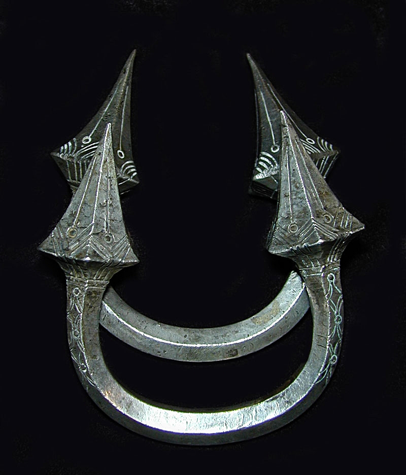 Silver bracelet pair, Burma, turn-of-the-century. SOLD