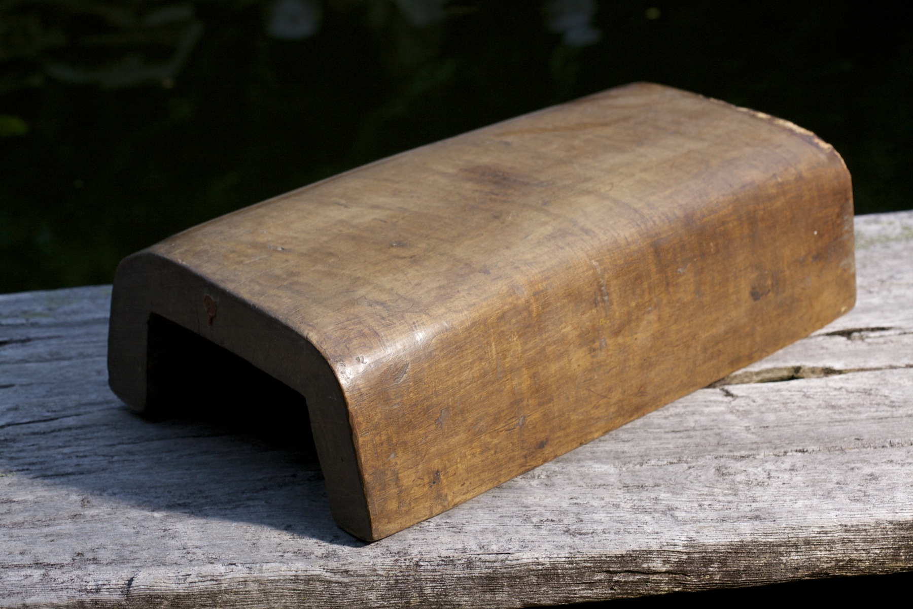 Wood foot rest, northern China, circa 1900.