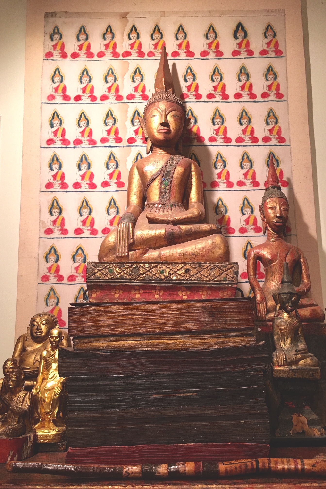 Buddhas, Buddhist manuscripts and painting of Buddhas, Siam, Burma, Laos, circa 1900 to early 20th century.