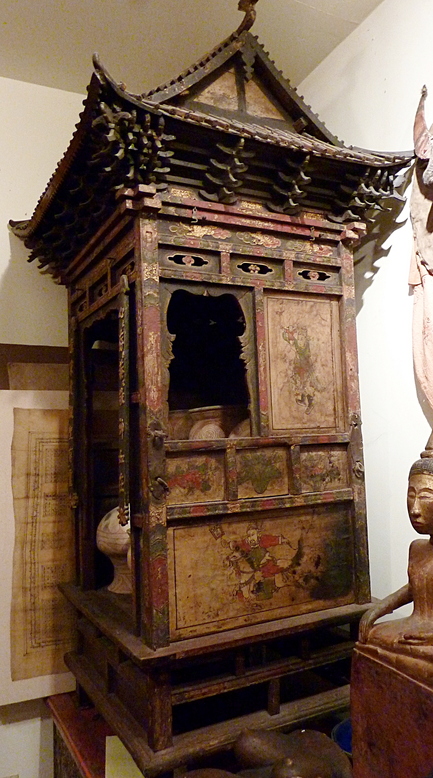 Wood altar, China, 18th or 19th century.