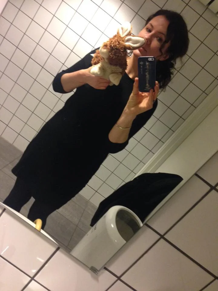 En siste kikk i speilet før vi går inn til agentene. 