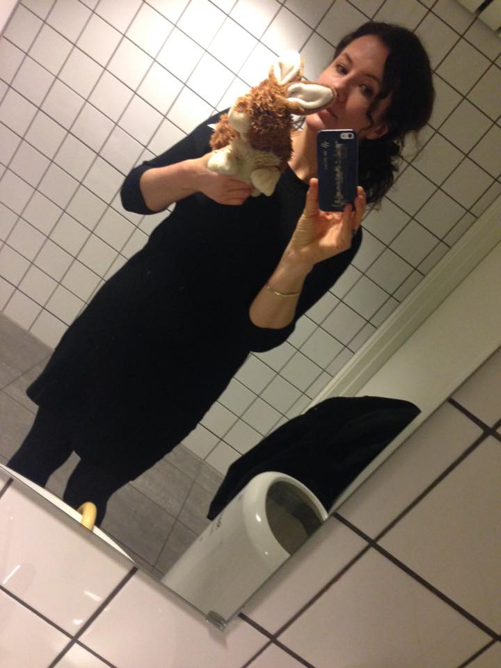 En siste kikk i speilet før vi går inn til agentene. 