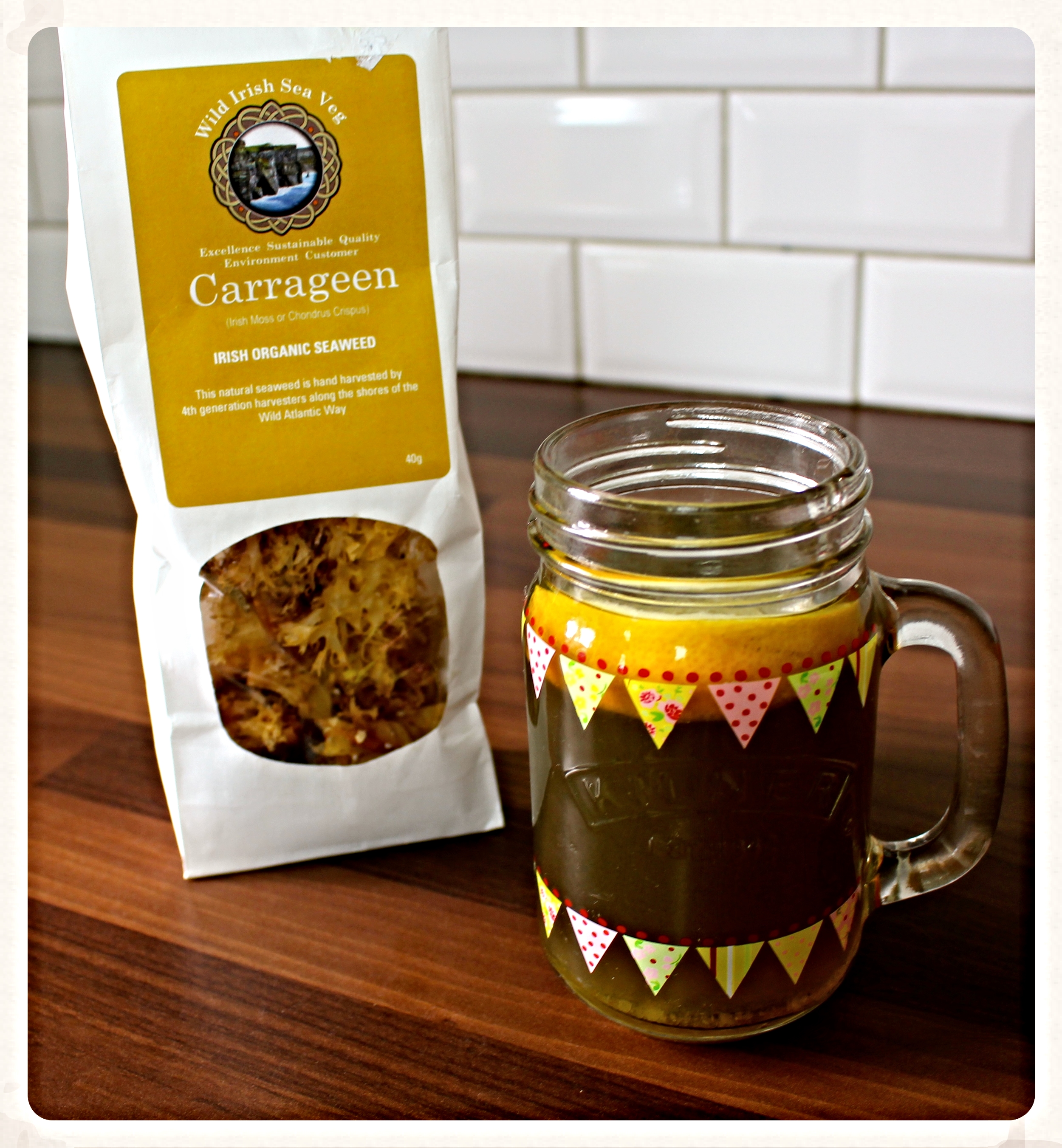 My yummy cup of carrageen moss drink 