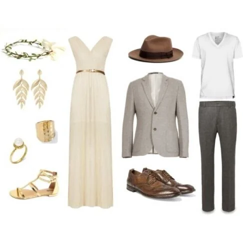 Inspiration for picking the color coordinated outfits for a family photo session