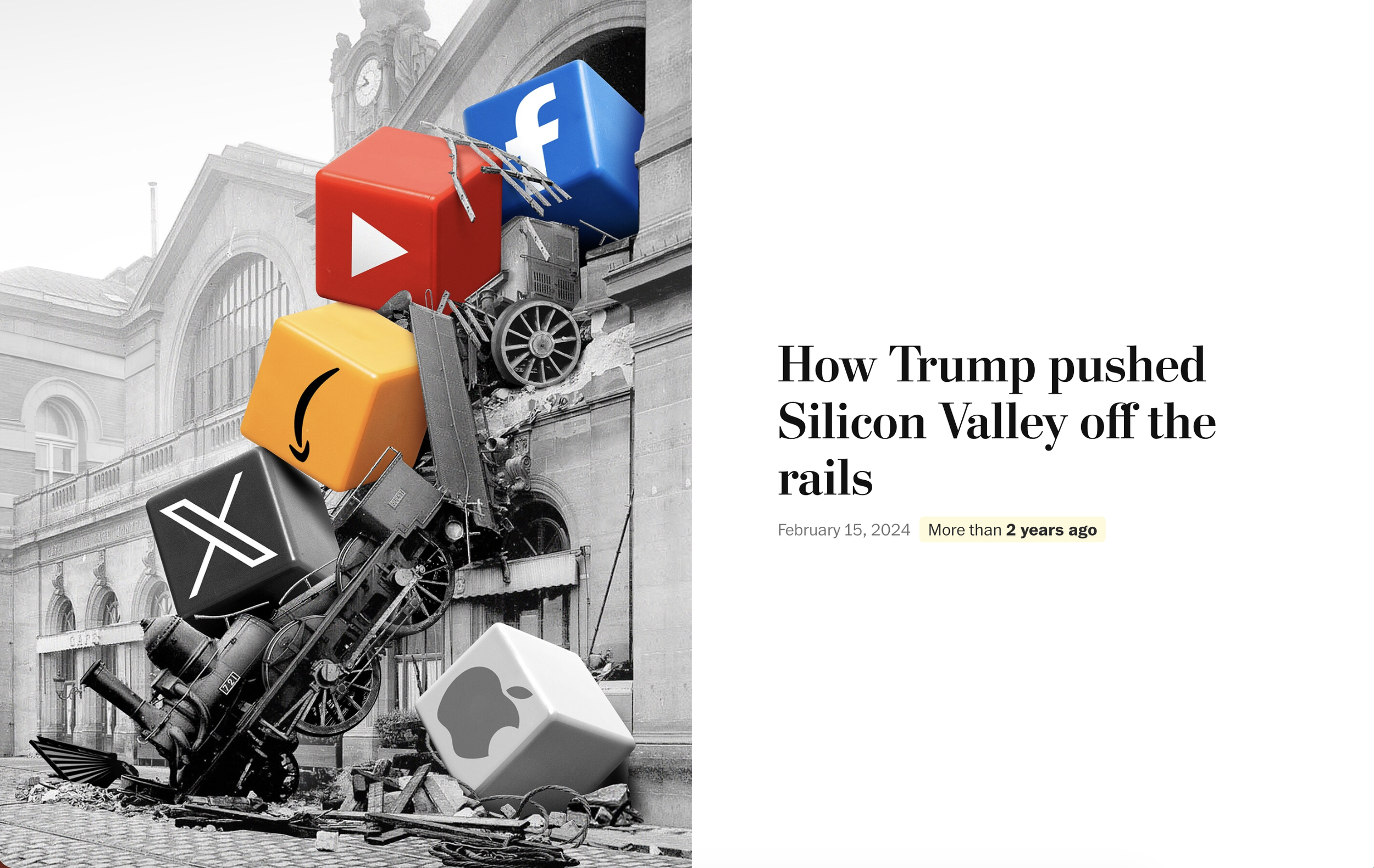 How Trump pushed Silicon Valley off the rails

Illustration by Doug Chayka.