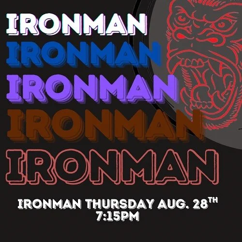 IRONMAN - Thursday Aug 28th. 7:15pm sharp - come support your tribe as some members level up!!! 🤍💙💜🤎🖤
#sbg #sbgtradition #sbgyeg