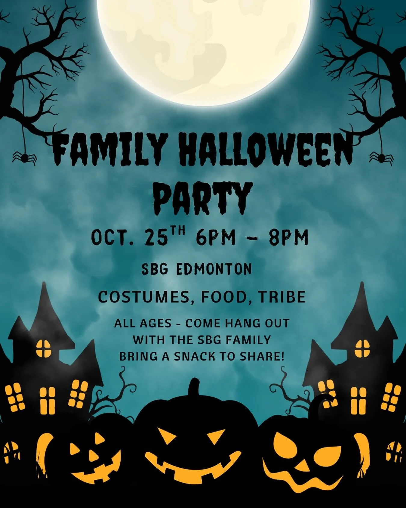 Today is the day!! Members come on down to SBG with your costume (or without) and mingle with the Tribe 👻
Bring a snack to share if you are able and bring the family! All ages 🧟‍♀️🧟‍♂️
*parented event for those 13 and under please.