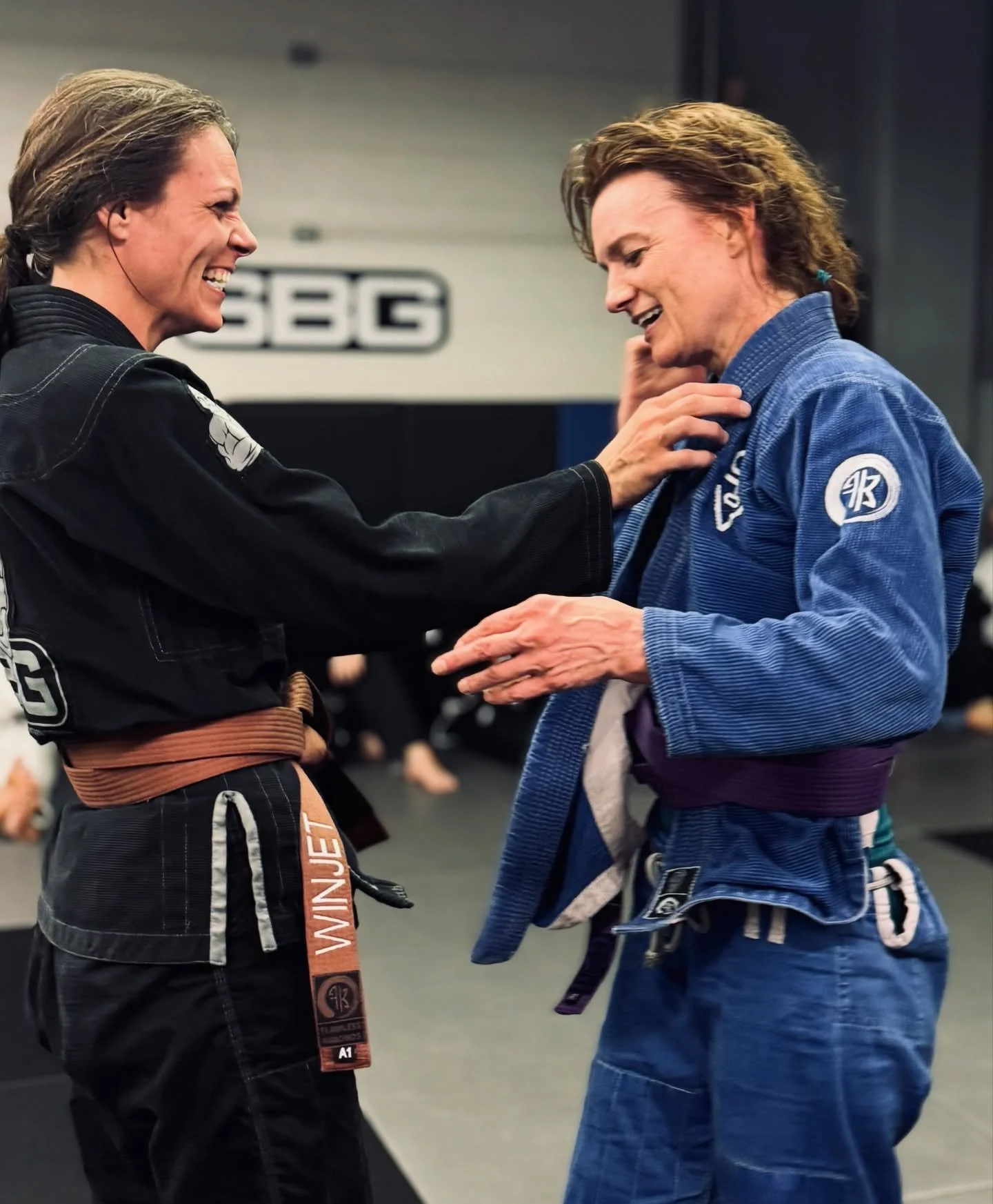 Treat your training partners with care. It&rsquo;s not you against them. It&rsquo;s you vs you. We just hold up the mirror for each other. TAG your favourite training partners in the comments #sbg #otov #bjjgirls #strongbravegenuine #girlsingis #grap