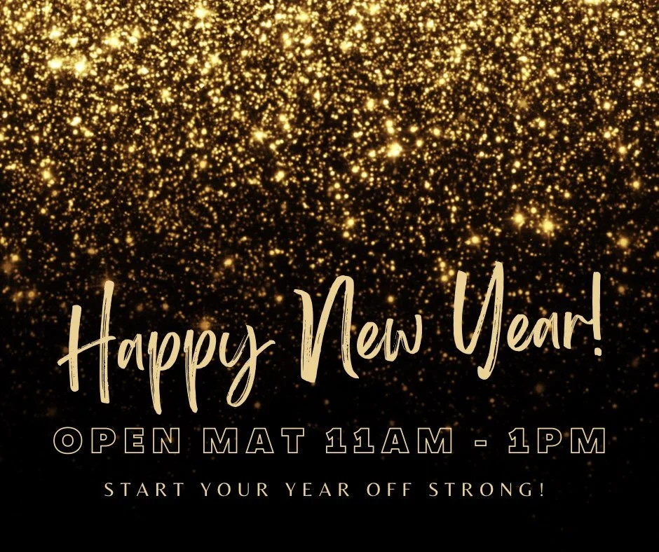 Start your year off strong with your tribe! 
Open mat Jan 1st 
11am - 1pm 
See you there 💪 🦍