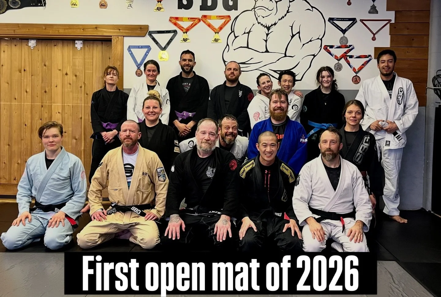 It was a great turn out for the first open mat of 2026! Here&rsquo;s to tribe 💪🦍 #sbg #otov