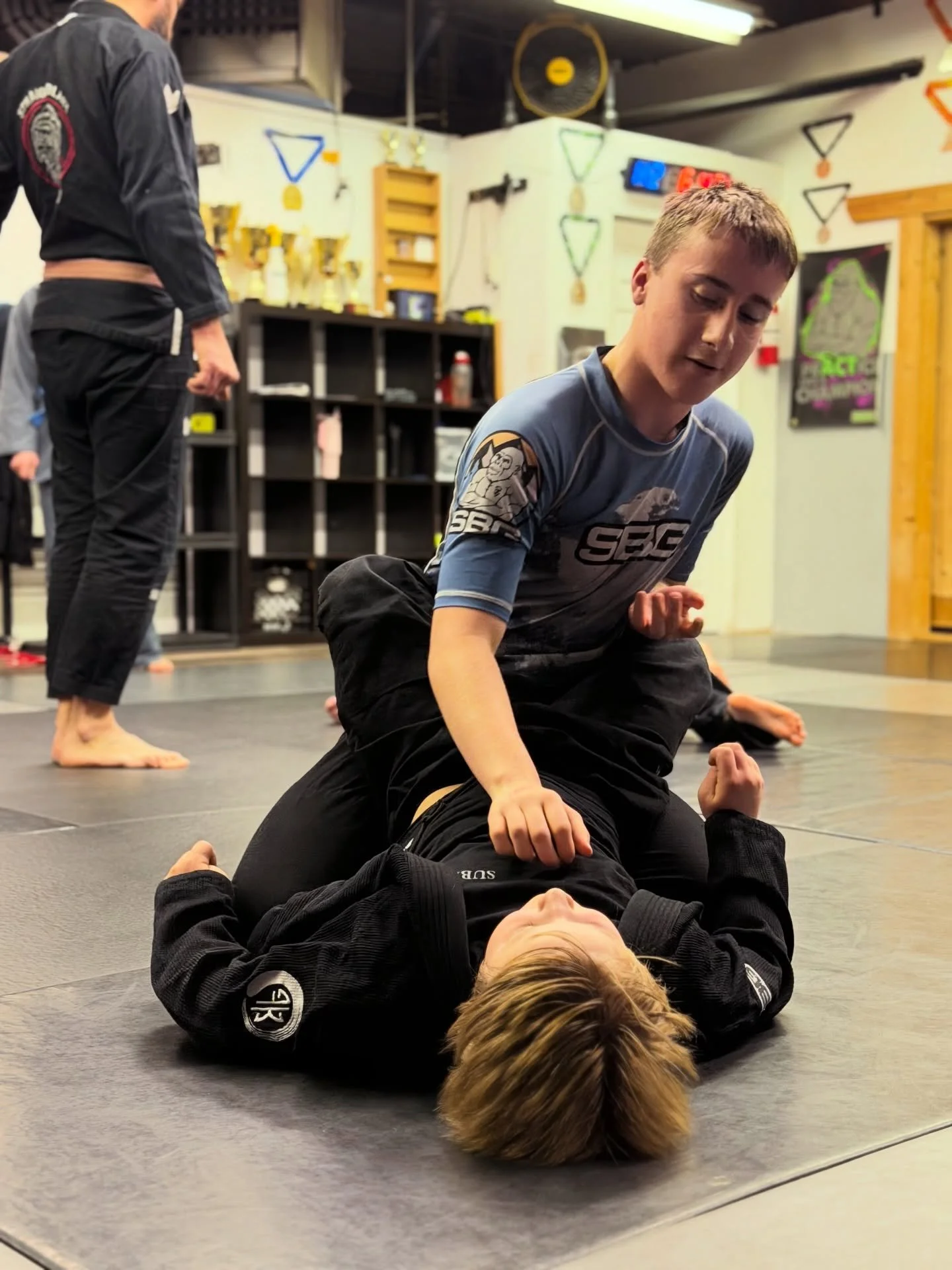 Show Up. We don&rsquo;t achieve our goals by avoiding them. #sbg #otov #bjjlife #progressoverperfection #jiujitsu