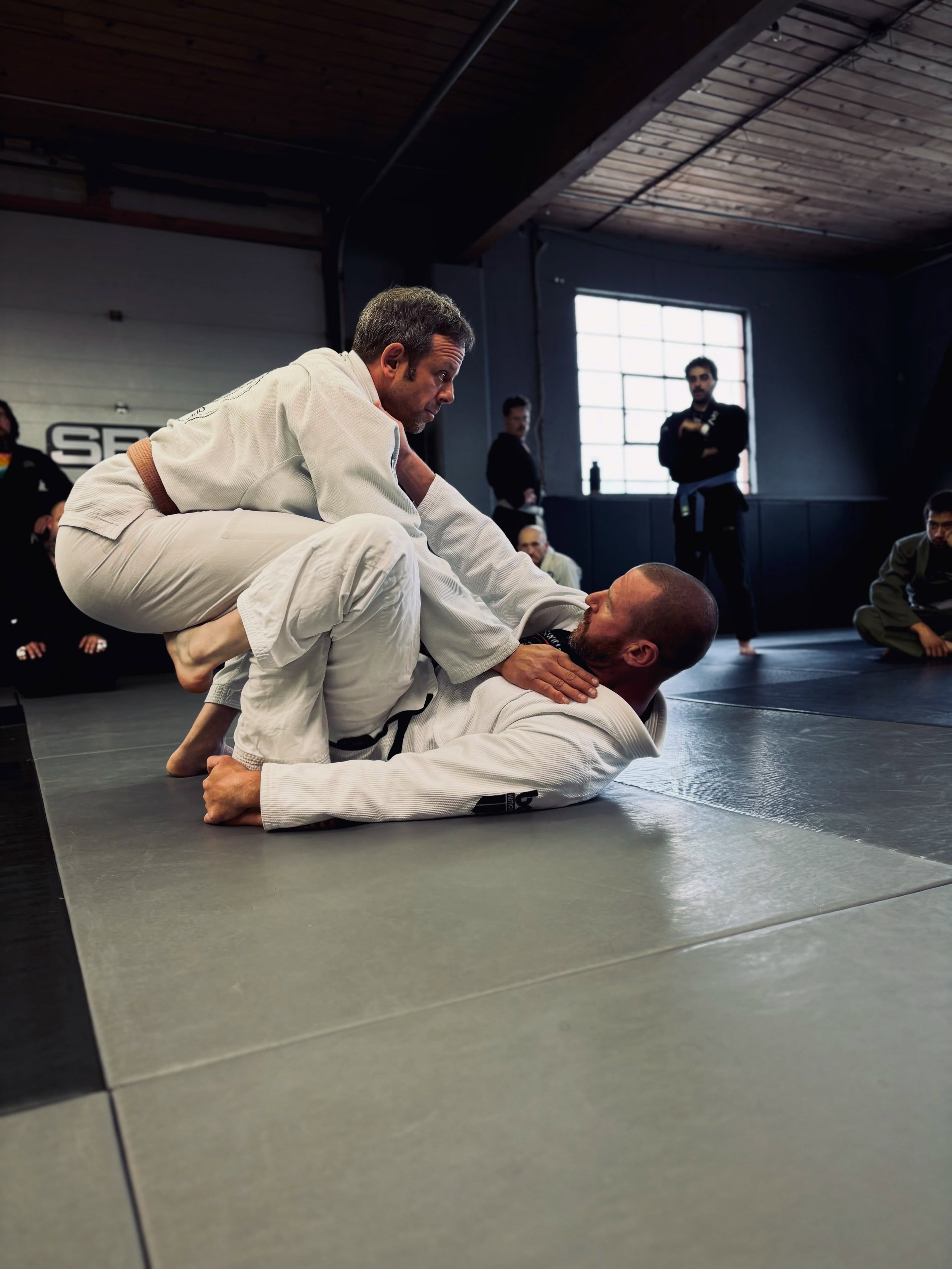 Base, posture, connection, pressure and possibilities. #sbg #otov #bjj #sbgyeg #pma