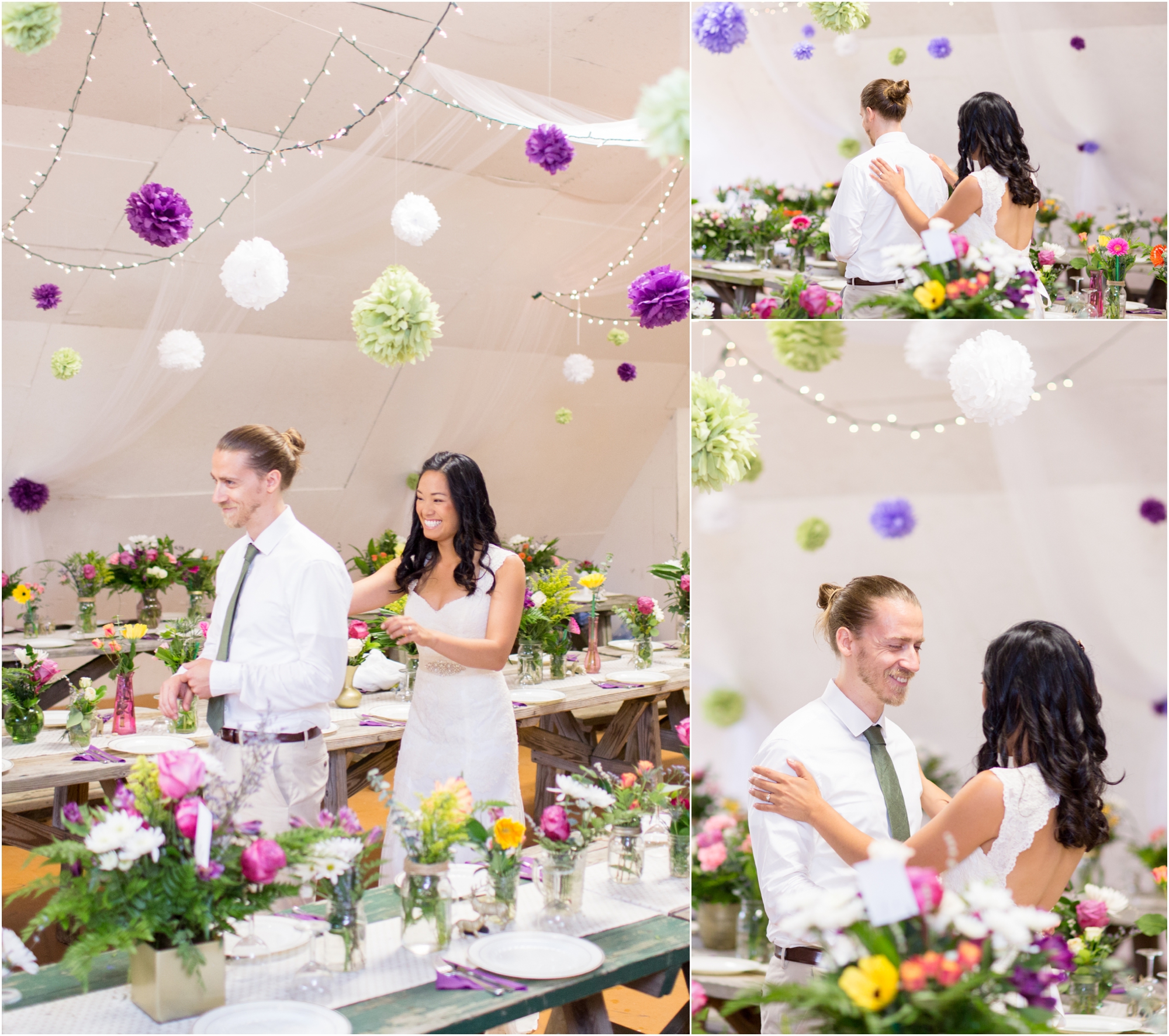  Austin &amp; Dana shared their first look in their beautiful reception because of the rain. It was precious!&nbsp; 