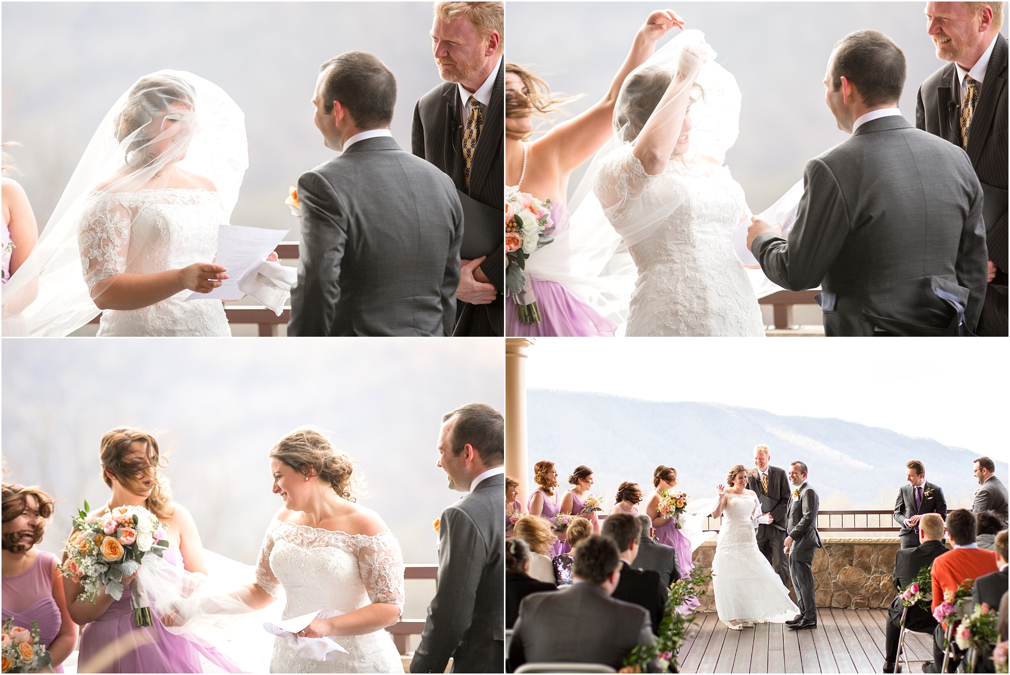  Haha! Janet was over that veil halfway throug the ceremony. 