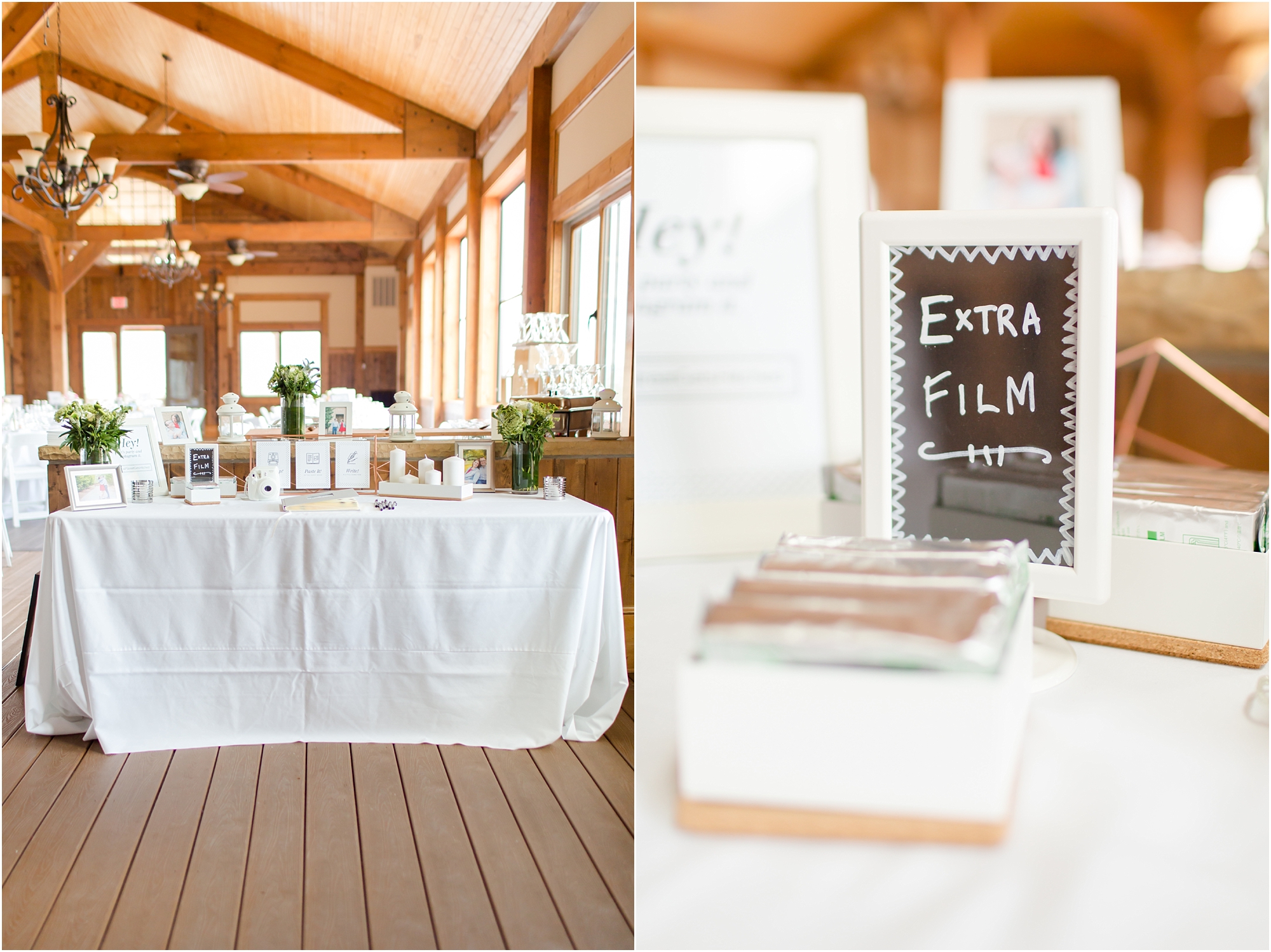  Loved how they had a polaroid at the wedding for people to take pictures with during the wedding! 