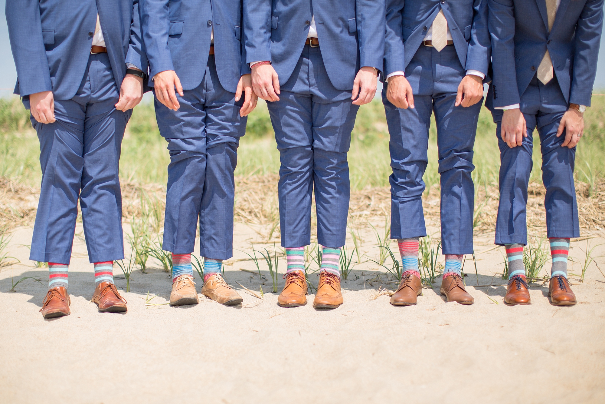  The groomsmen rocking the fun socks! 