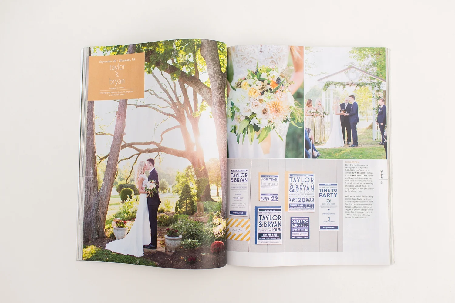 We are in The Knot! {2016 Fall/Winter Issue of The Knot DC/MD/VA}  Anna  Grace Photography