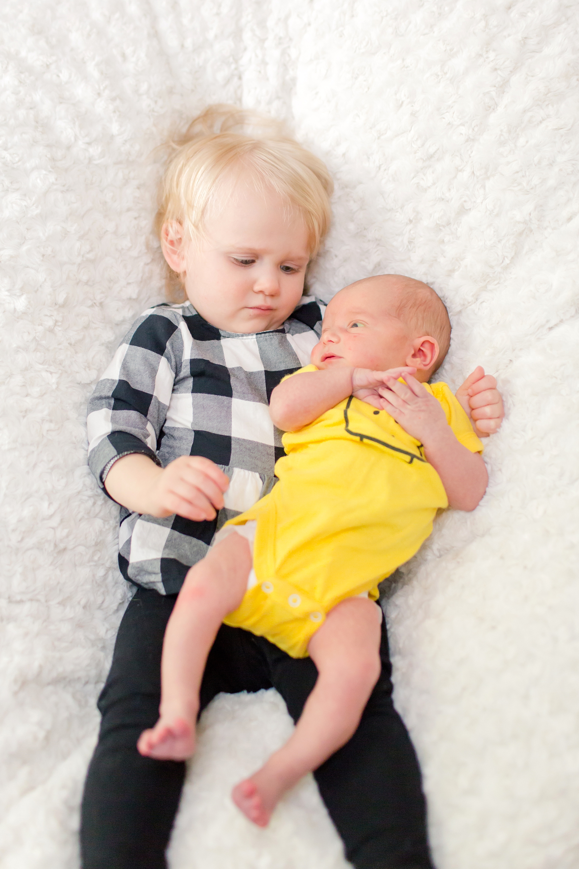  Sweet brother and sister time on the big bean bag chair! 