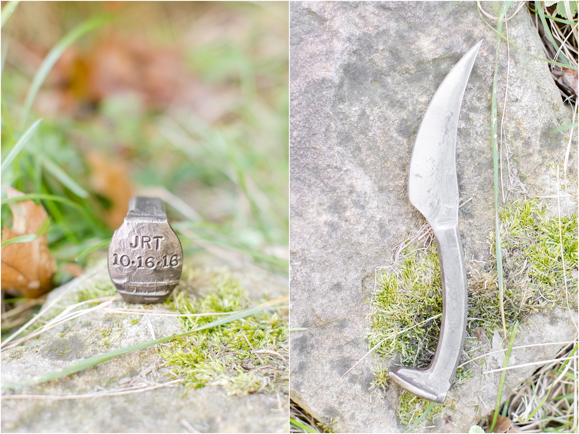  A knife made from a railroad spike! Awesome groomsmen gift. 