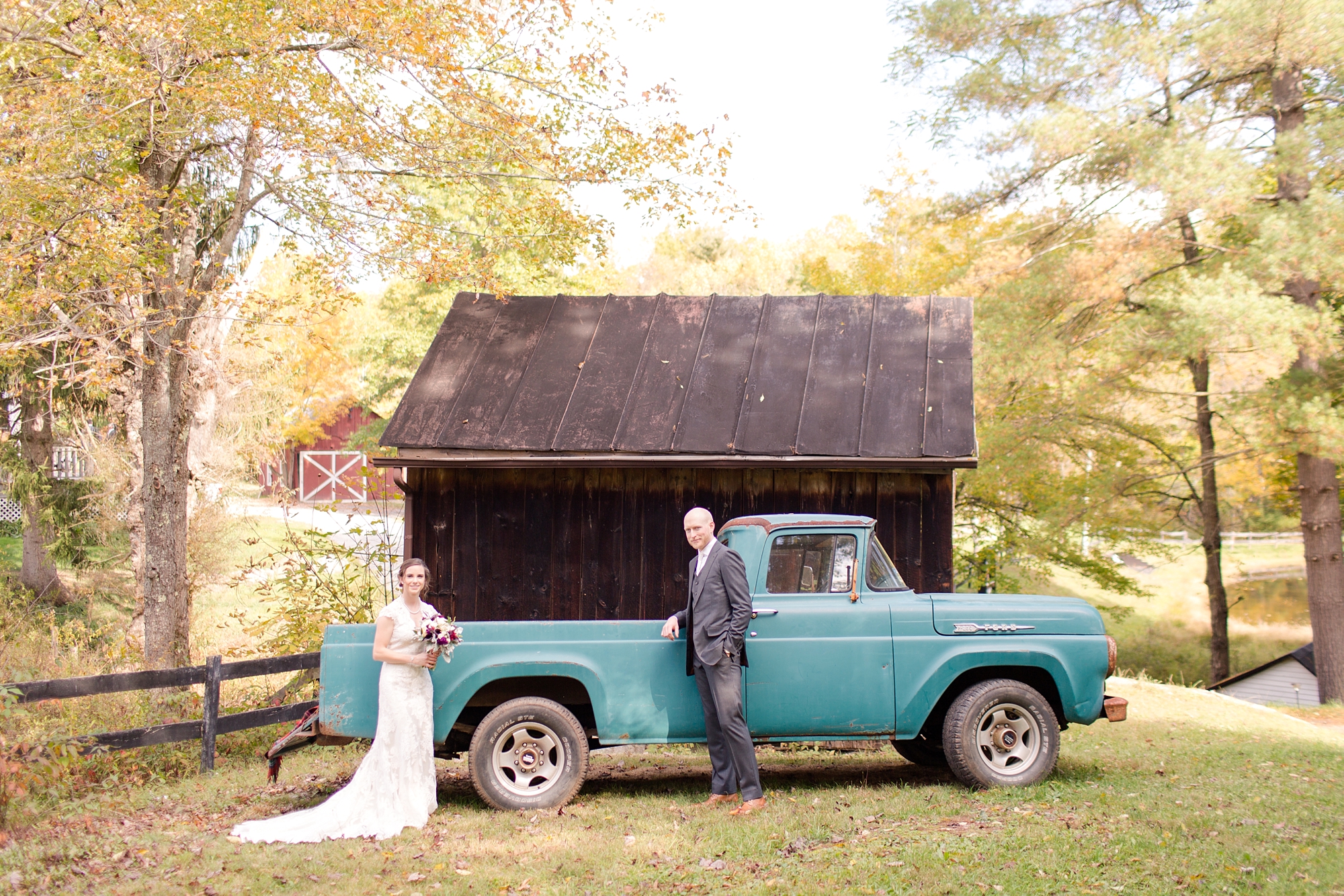  How cool is this teal truck?! 