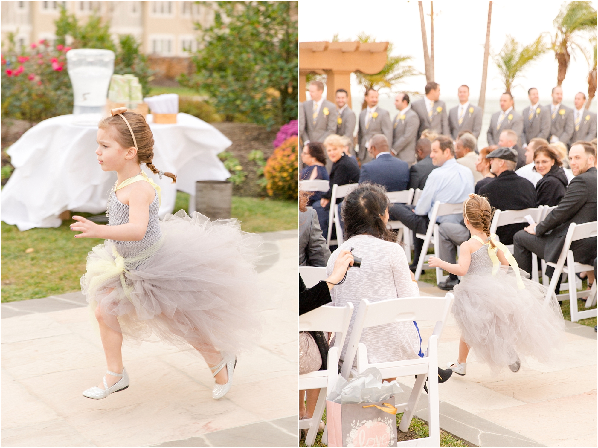  This flower girl was on the move! 